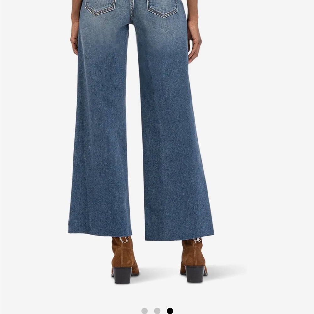 Women's Kut from the Kloth Meg Fab Ab Ankle Wide-Leg Jeans size 8 - Picture 7 of 9